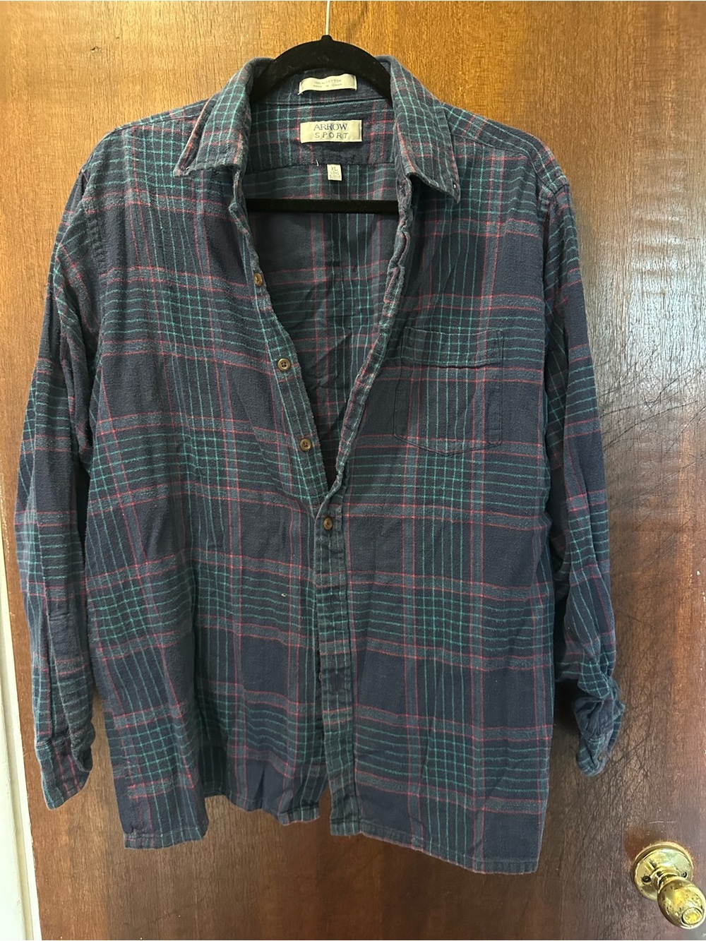 Arrow Blue Plaid Button-Down Shirt
